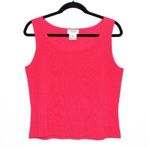 Talbots Hot Pink Sweater Shell Tank Top